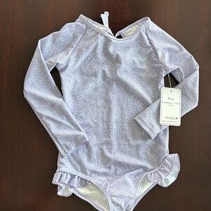 Current Tyed ruffle Rashguard girly swimsuits 2/3Y, 3/4y, 4/5y